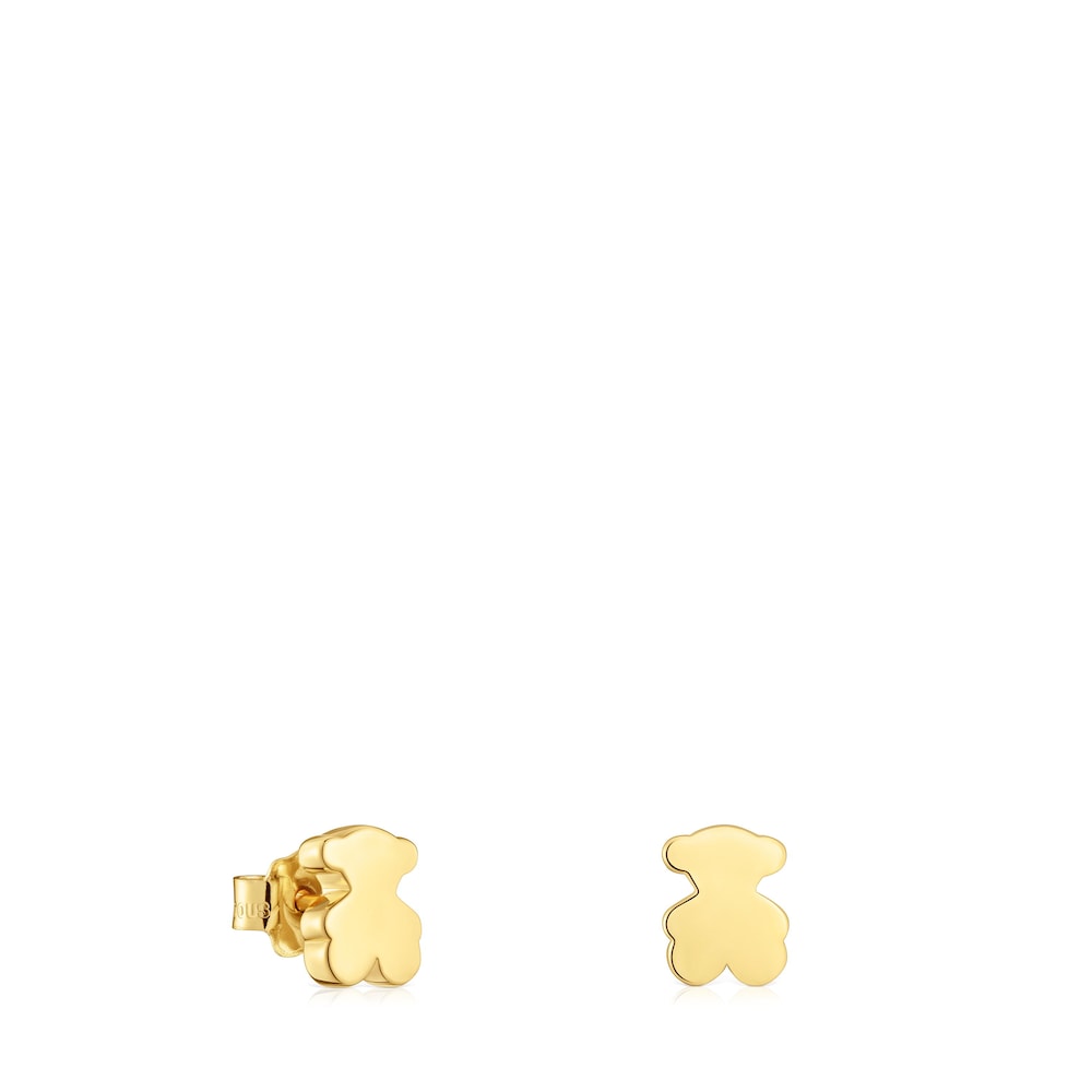 8 mm gold bear Earrings Sweet Dolls |