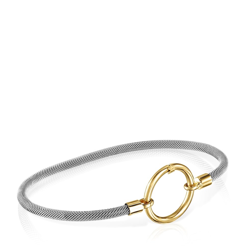 Pulsera de oro y acero
