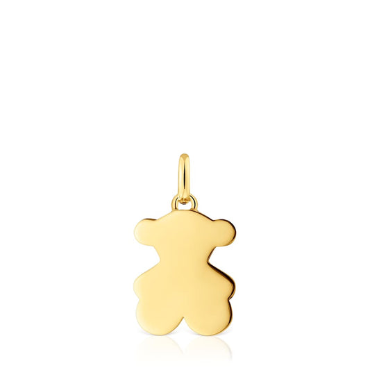 Small 16mm gold plating over silver bear Pendant Sweet Dolls |