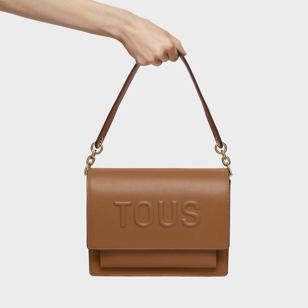 Bolso cruzado Audree mediano color camello   Brenda |