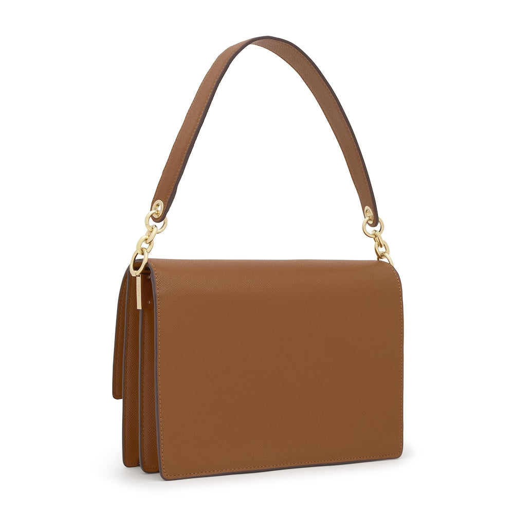 Bolso cruzado Audree mediano color camello   Brenda |