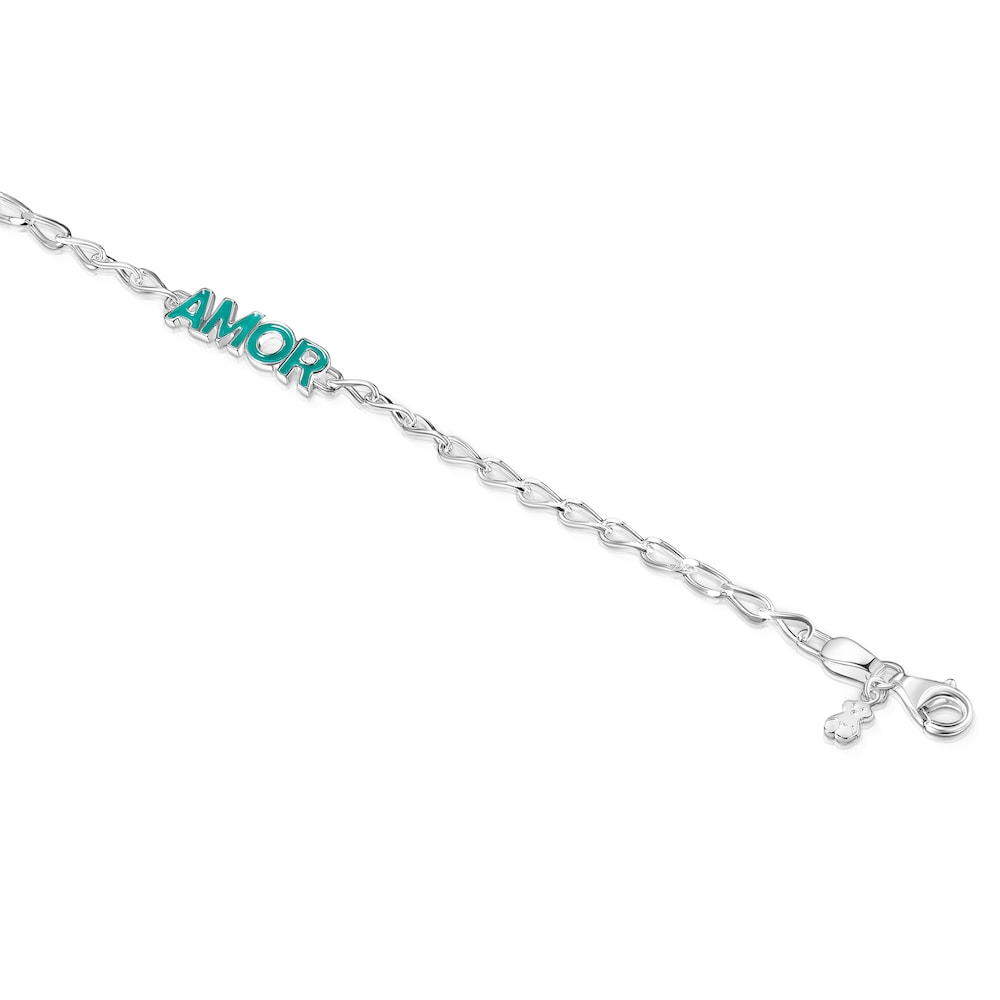 Pulsera Amor Crucigrama Azul |