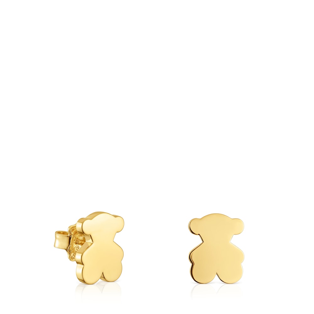 12mm plating over silver Bear earrings Sweet Dolls|