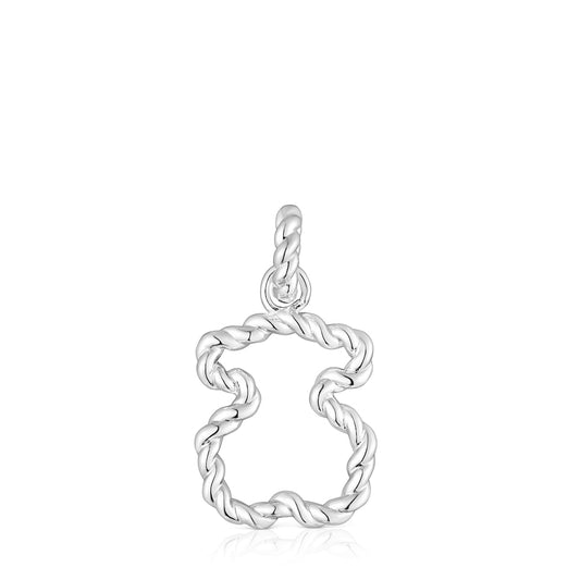 Twisted Pendant with bear silhouette |
