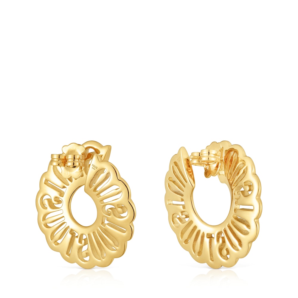 31 mm hoop earrings with 18kt gold plating over silver Miranda |