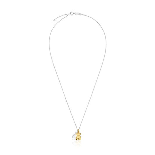 Two-tone Necklace with double bear Bold Bear |
