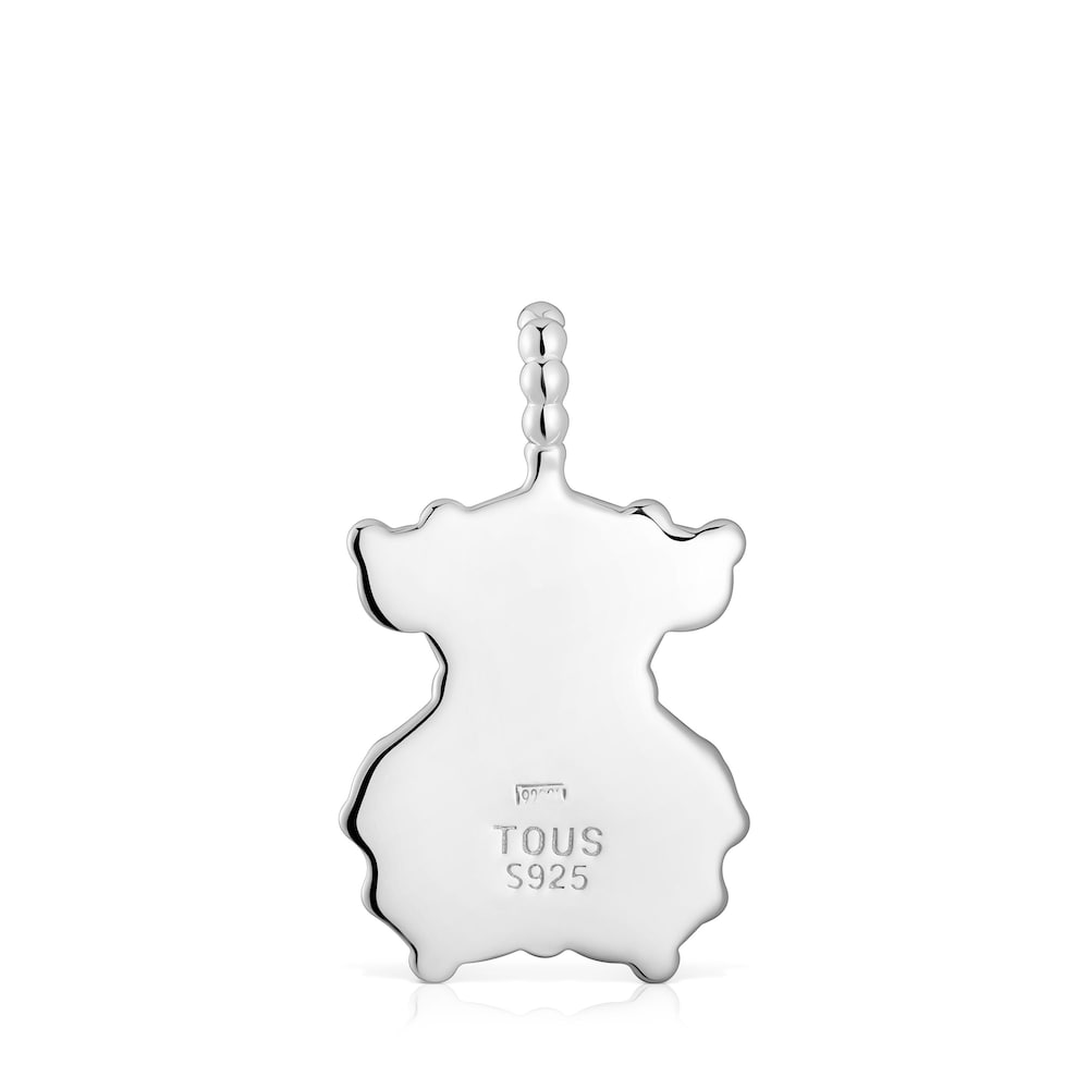 Medium silver bear Pendant   Grain |