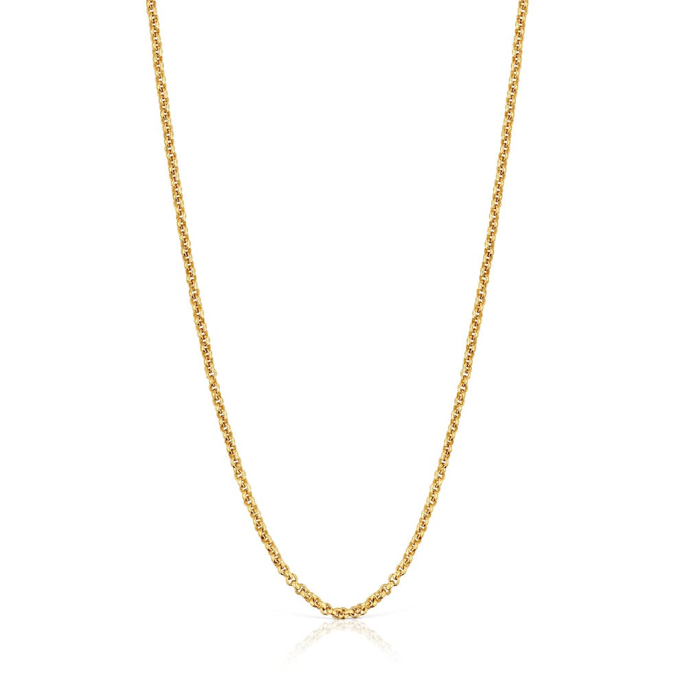 Medium Chain with  plating over silver and balls measuring 50 cm   Chain |