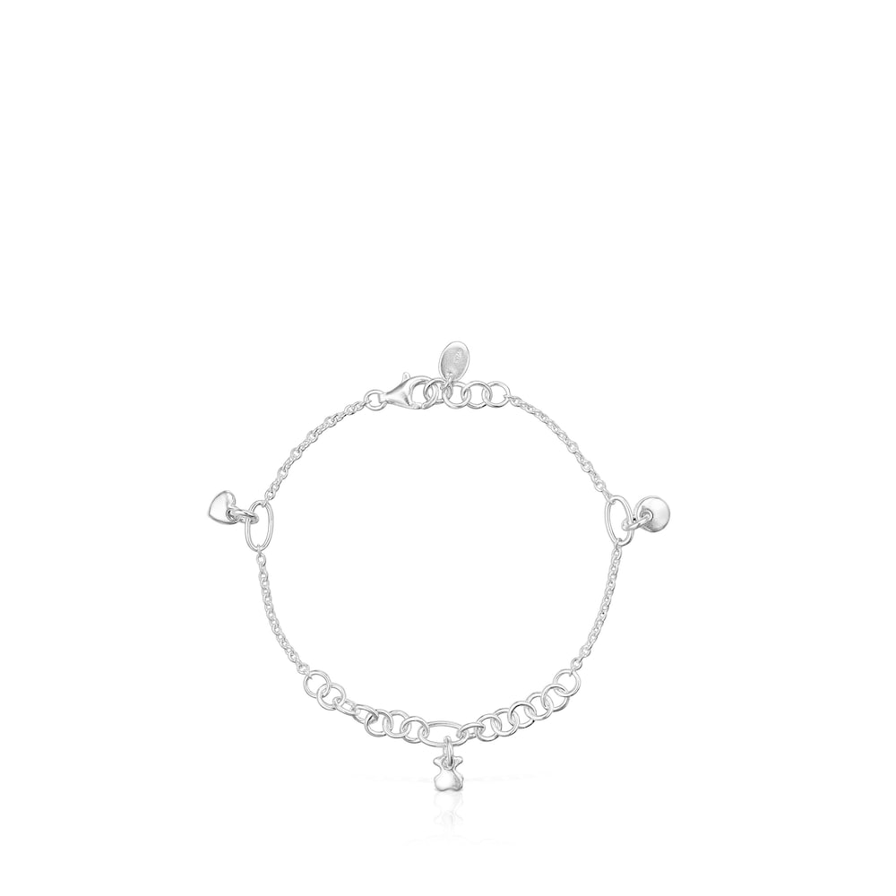 Pulsera con motivo de Luna de Plata |