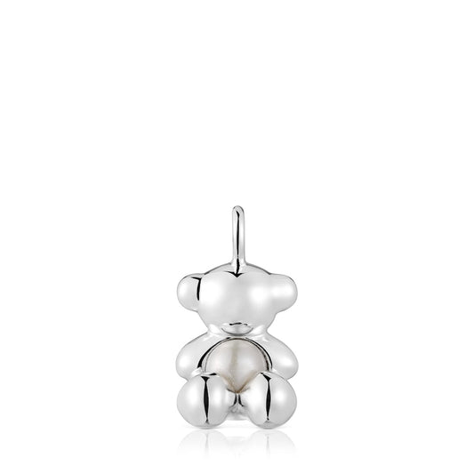 Medium bear Pendant in silver and pearl Bold Bear |