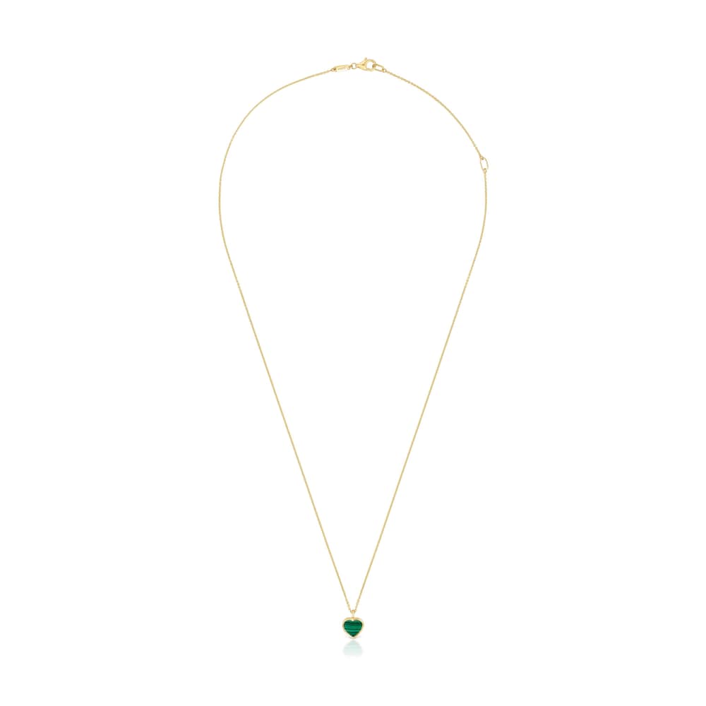 Short  Necklace with malachite XXS |