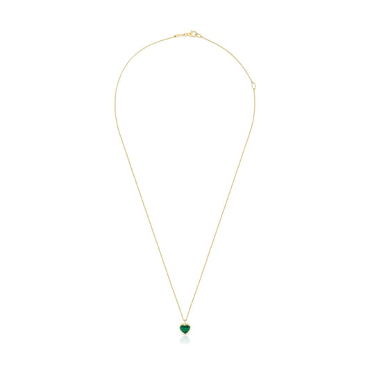 Short  Necklace with malachite XXS |