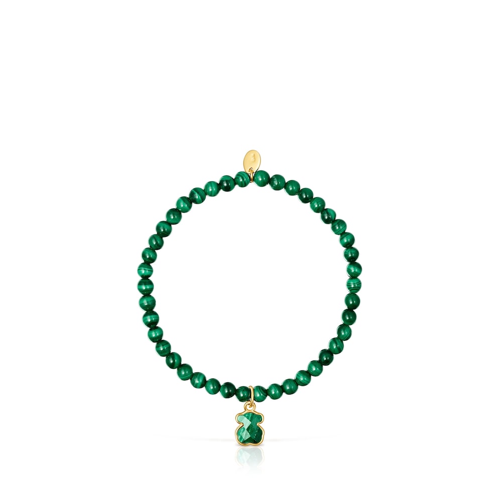 Pulsera Icon de Vermeil de Plata y Malaquita |
