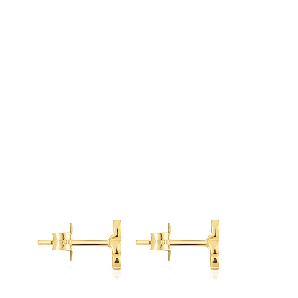 Bear earrings with mother-of-pearl XXS |