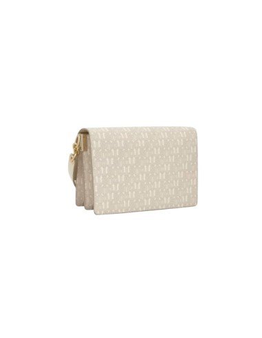 Audree beige medium shoulder bag   Buckles Silhouette