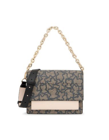 Bolso de hombro mediano Black Audree Kaos Icon