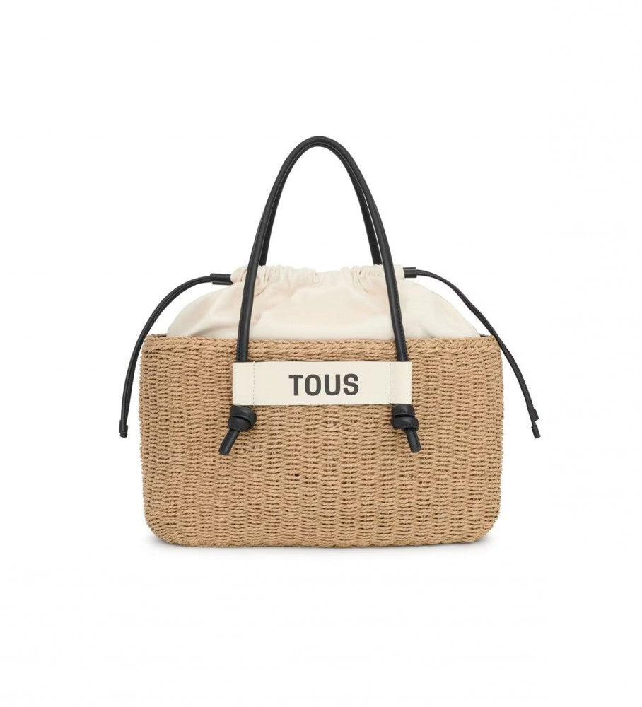 Carrycot L. Scoubidou Natural-Black 23x36x18cm
