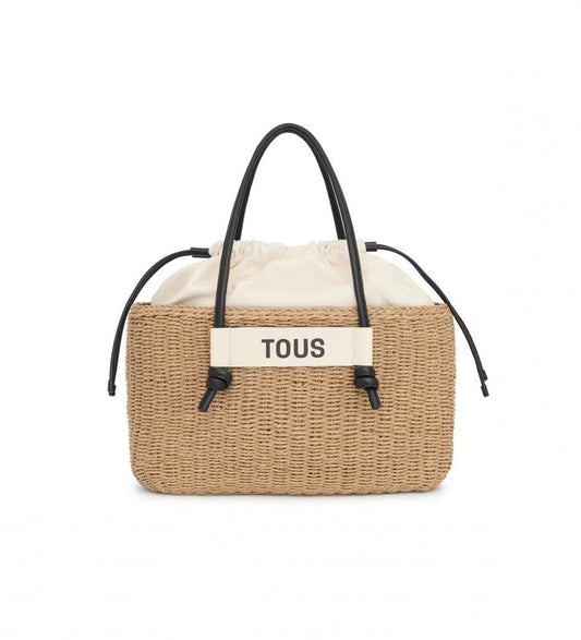 Carrycot L. Scoubidou Natural-Black 23x36x18cm