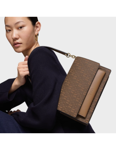 Medium earthen Audree   Buckles Silhouette messenger bag